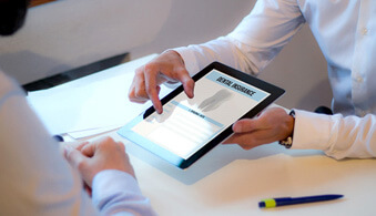 tablet with dental insurance on it