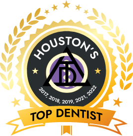 Houston Top Dentists award badge