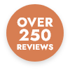 Over 250 Reviews stamp