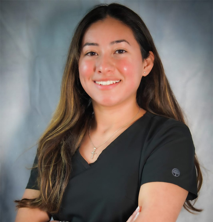 Dental hygienist Andrea