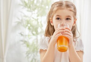 Child drinking juice